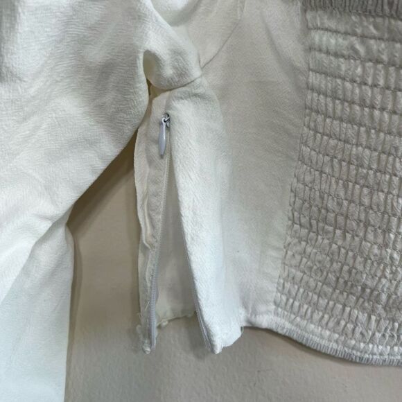 Revolve Super Down Tamryn Puff Sleeve Crop Top XS - Picture 11 of 14